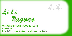 lili magvas business card